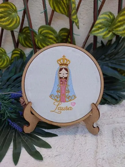 Quadro Bordado Nossa Senhora