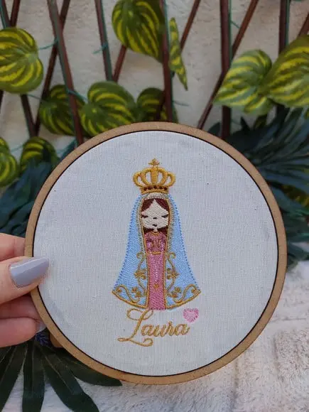 Quadro Bordado Nossa Senhora