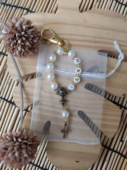 Tercinho Chaveiro Eucaristia Personalizado Lembrancinhas