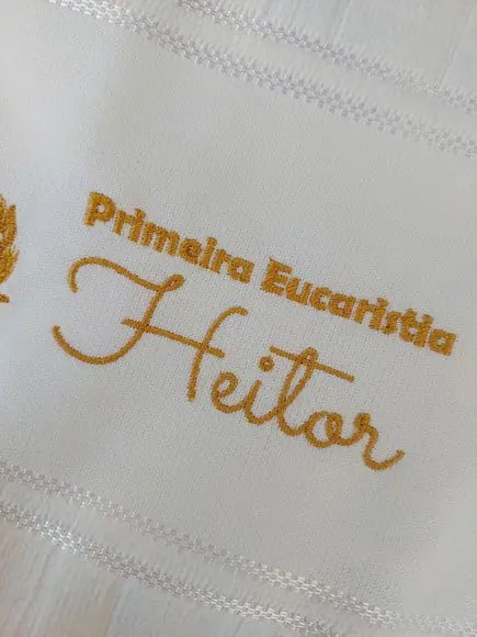 Toalhinha Bordada Eucaristia ou Batismo
