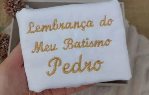 Toalhinha Bordada Personalizada