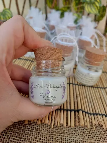 Vela 40 ml Artesanal para Batizado