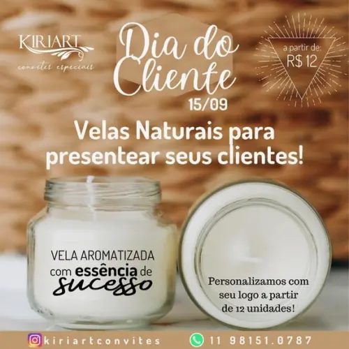 Vela Dia do Cliente 30 ml