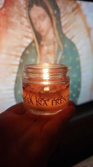 Vela Maria Passa na Frente 60ml | Vela para Rosário e Oração