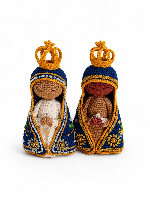 Nossa Senhora Aparecida em croche Amiguruni