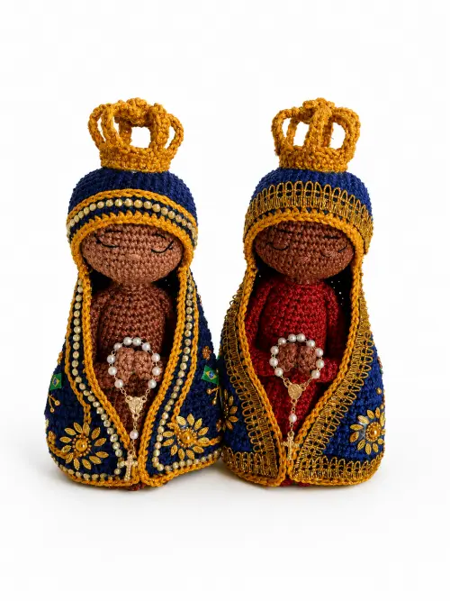 Nossa Senhora Aparecida em croche Amiguruni