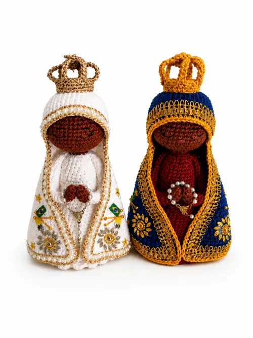 Nossa Senhora Aparecida em croche Amiguruni