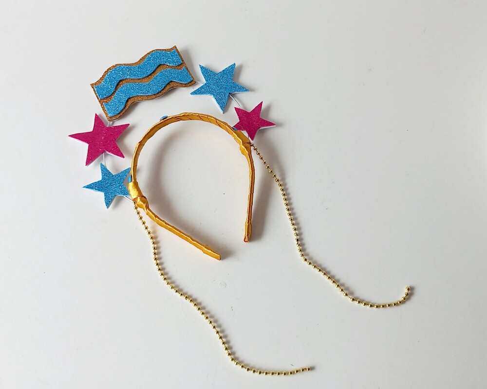 tiara signo de aquário carnaval