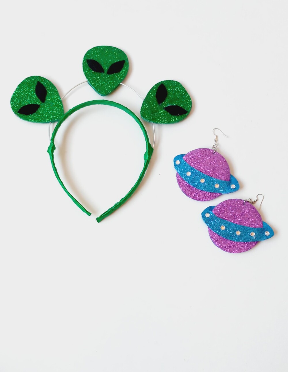 kit tiara Et + brincos carnaval