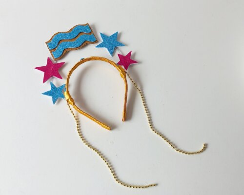 tiara signo de aquário carnaval