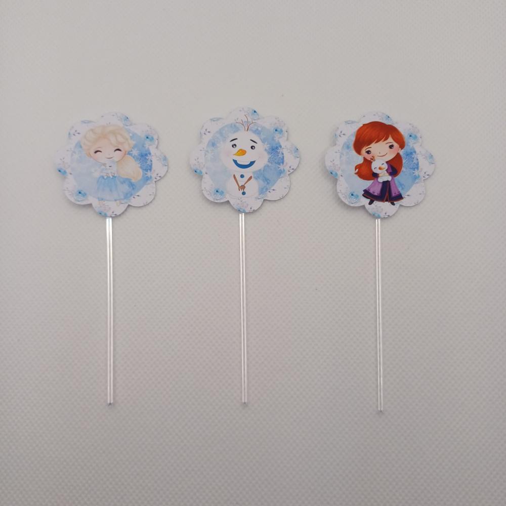Topper Para Docinho Personalizado Frozen Cute