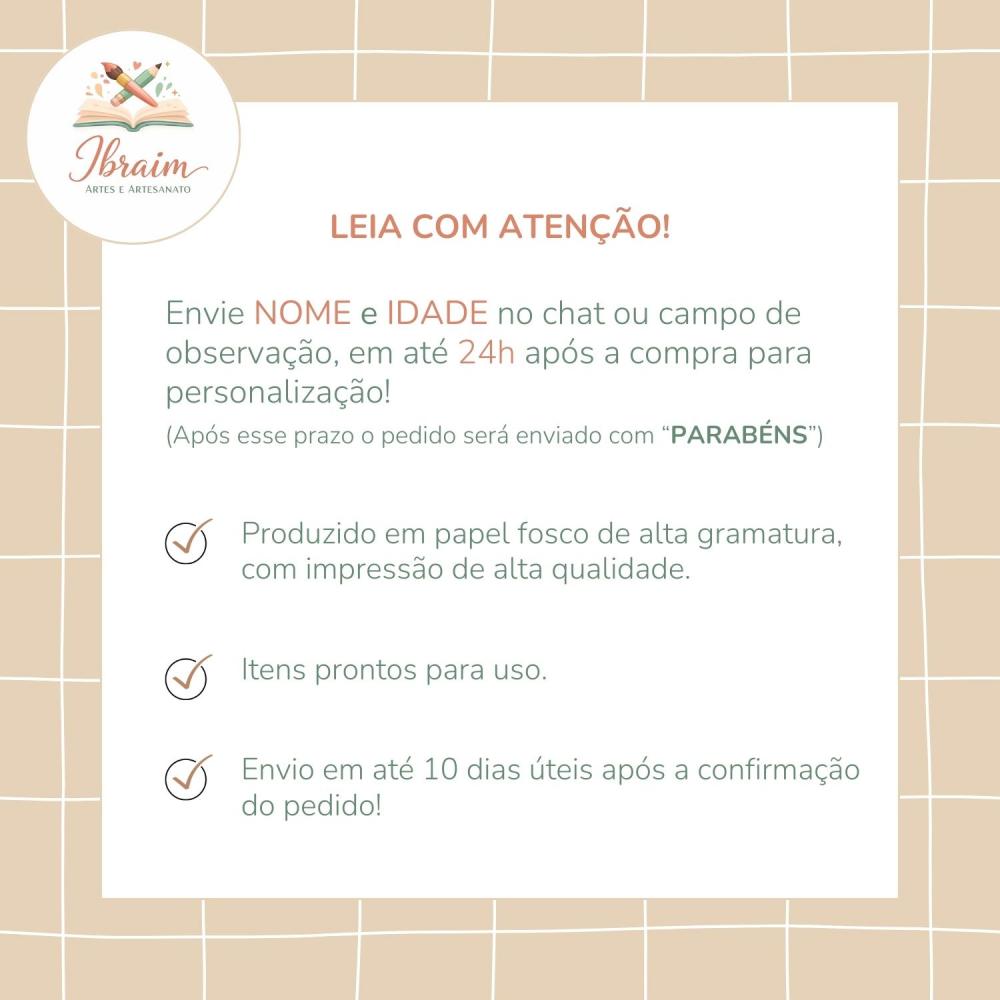 Kit Só Um Bolinho Personalizado 3 Palavrinhas Menino