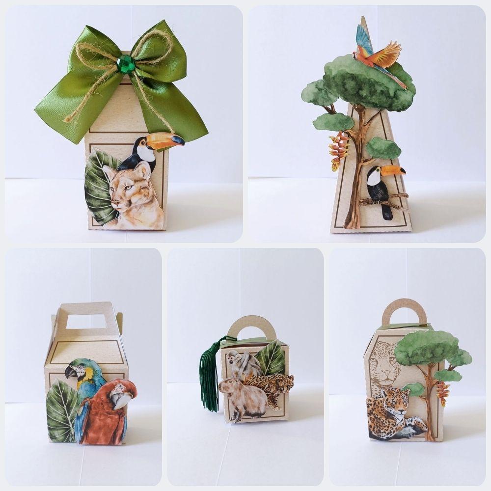 Kit Festa Lembrancinhas Personalizadas Animais da Amazônia (20 P