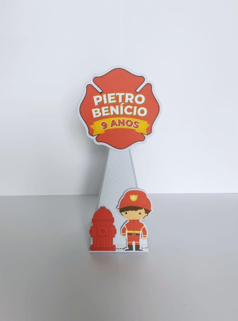 Kit Festa Lembrancinhas Personalizadas Bombeiros (20 Peças)