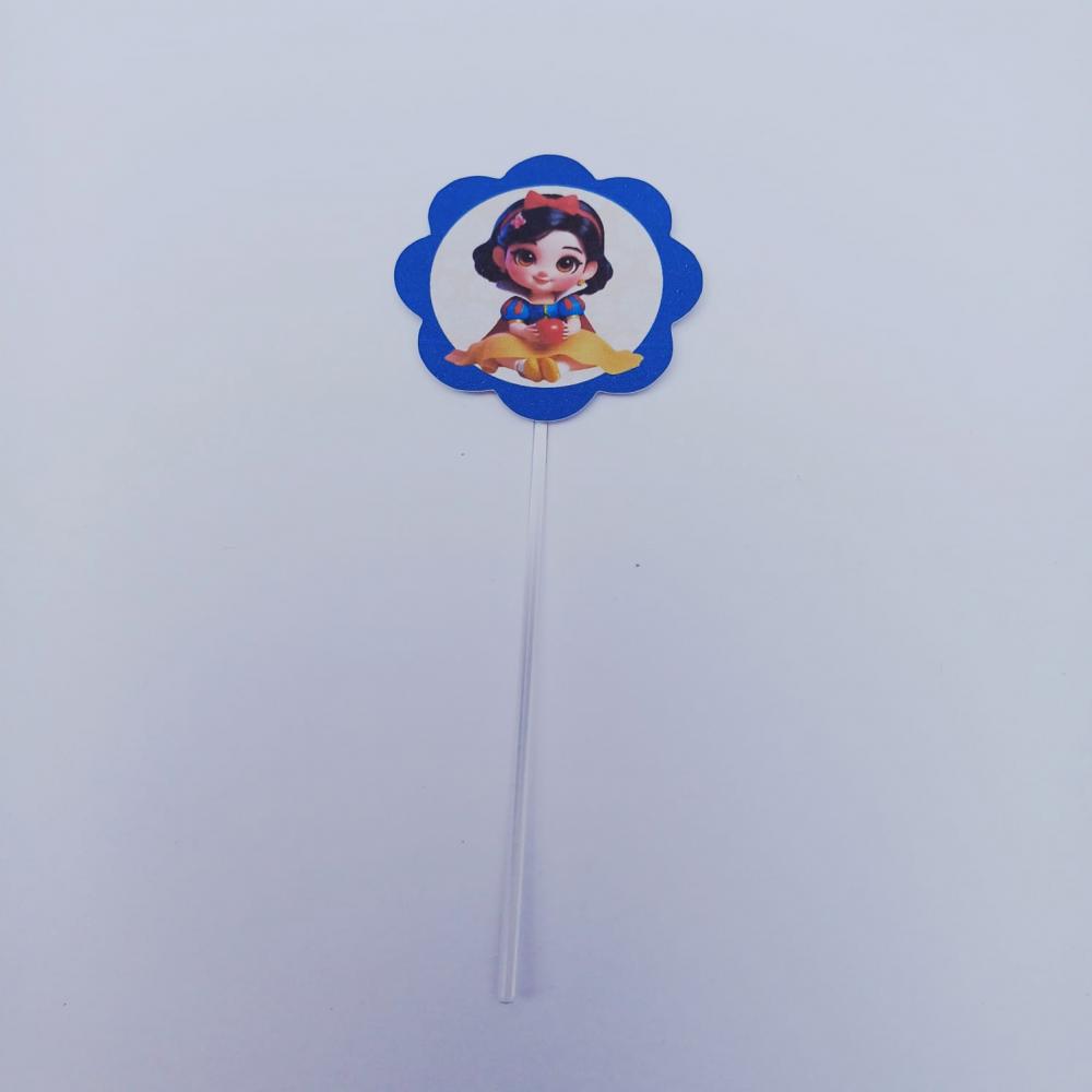 Topper Para Docinho Personalizado Branca de Neve
