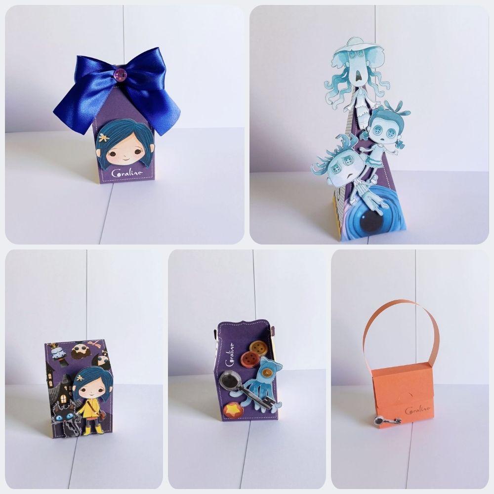 Kit Festa Lembrancinhas Personalizadas Coraline (20 Peças)