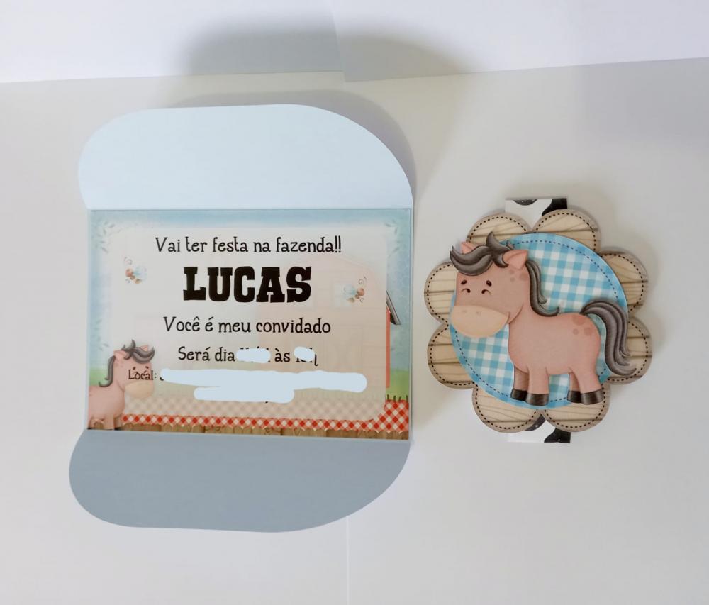 Convite Personalizado Fazendinha