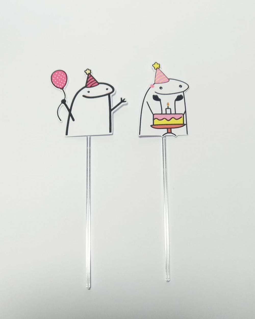 Topper Para Docinho Personalizado Flork Menina