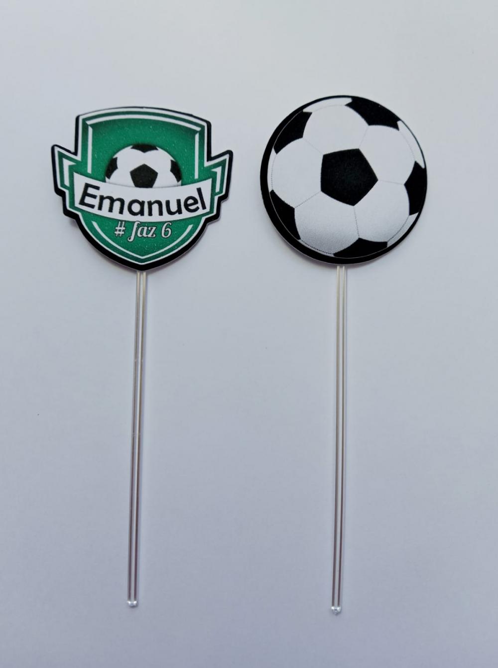 Topper Para Docinho Personalizado Futebol