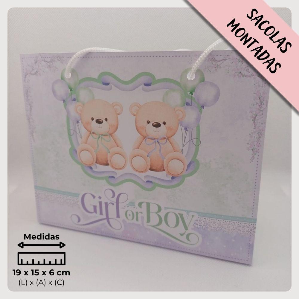 20 Un. Sacolinha Personalizada para Lembrancinha de Aniversário 
