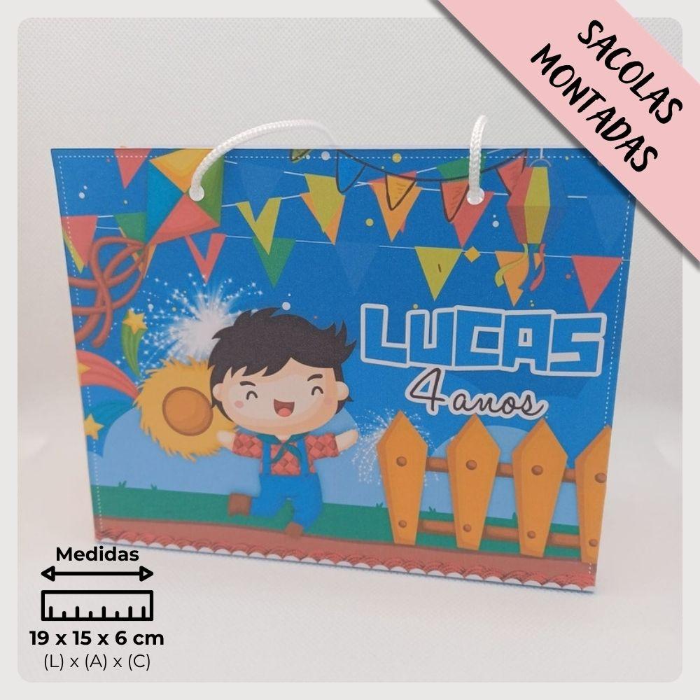 20 Un. Sacolinha Personalizada para Lembrancinha de Aniversário 