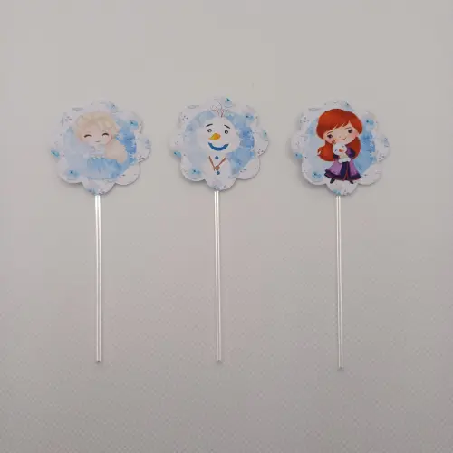Topper Para Docinho Personalizado Frozen Cute
