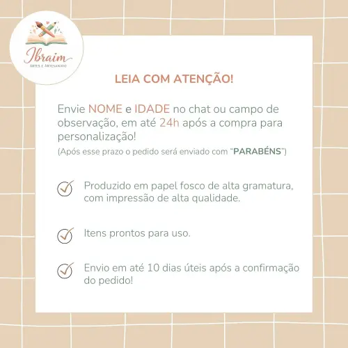 Kit Só Um Bolinho Personalizado 3 Palavrinhas Menino