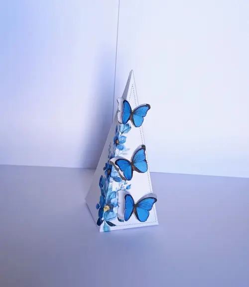 Kit Festa Lembrancinhas Personalizadas Borboletas Azul (20 Peças