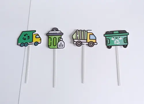 Topper Para Docinho Personalizado Caminhão do Lixo