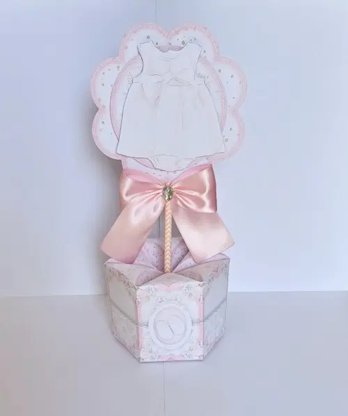 Centro de Mesa Personalizado Chá de Bebê Menina