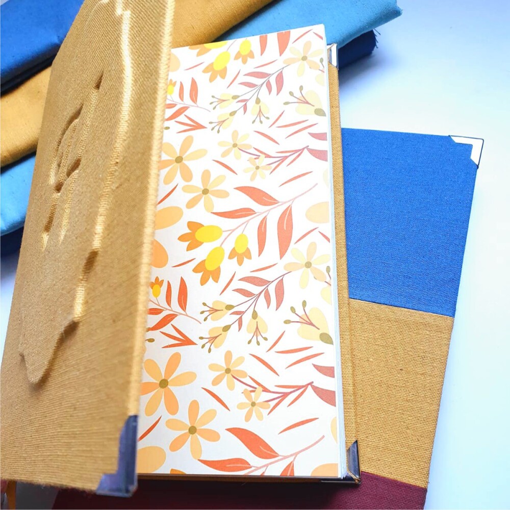 Caderno Artesanal em Linho | Monograma