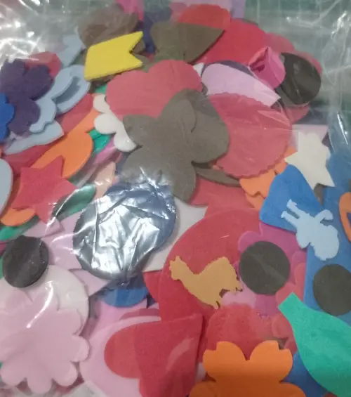 Kit Misturinha 300 Apliques em EVA Sortidos Sem Glitter