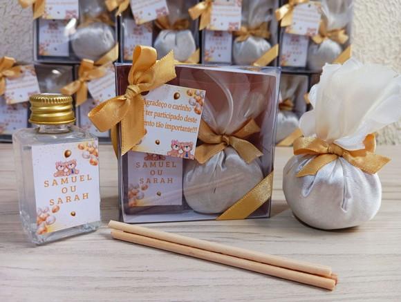Kit Aromatizador de Varetas 30ml e Sachê Perfumado