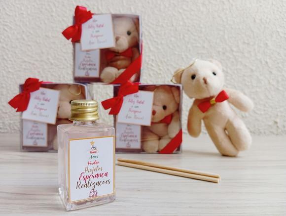 Kit Aromatizador de Varetas e Ursinho de Natal