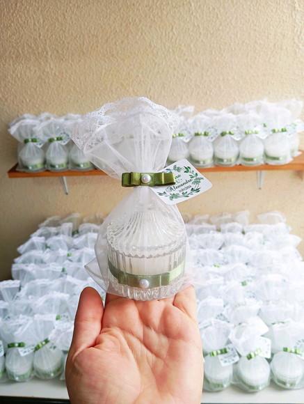Lembrancinha Casamento, Vela Perfumada Frasco em Vidro
