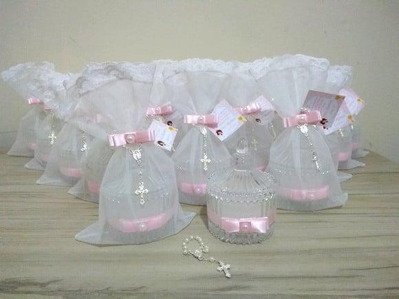 Lembrancinha Crisma Vela Aromática 10 Unidades