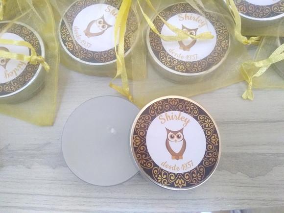 Lembrancinha de Aniversário Vela Perfumada