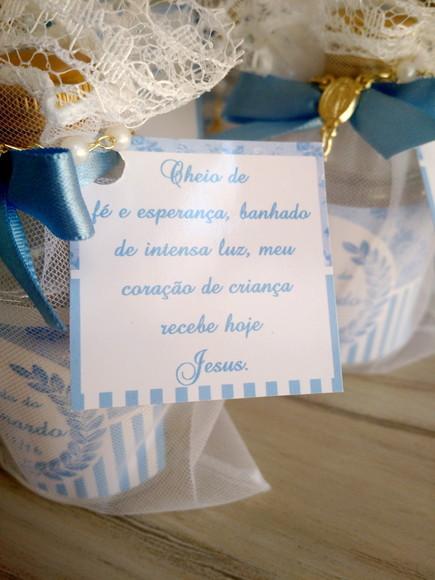 Lembrancinha de Batizado Água Benta