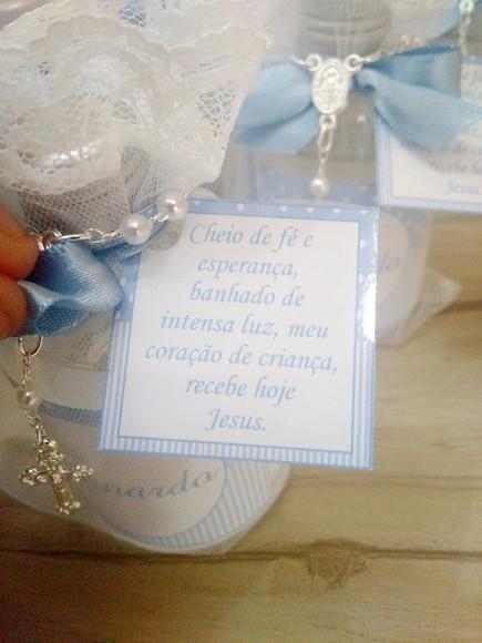 Lembrancinha de Batizado Água Benta