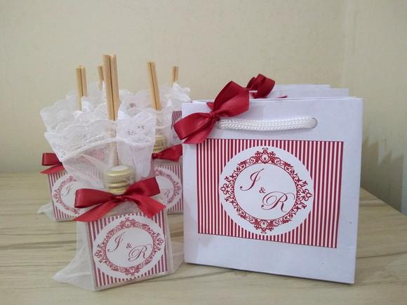 Lembrancinha de Casamento Marsala