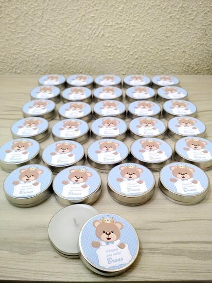 Lembrancinha de Nascimento Vela Perfumada