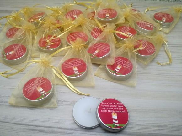 Lembrancinha de Natal Vela Perfumada