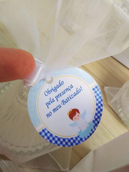Lembrancinha de Primeira Eucaristia com Sacolinha