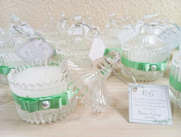 Lembrancinha Festa e Eventos Vela Aromática Personalizada