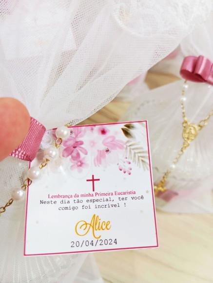 Lembrancinha Vela Aromática Primeira Eucaristia/batizado/