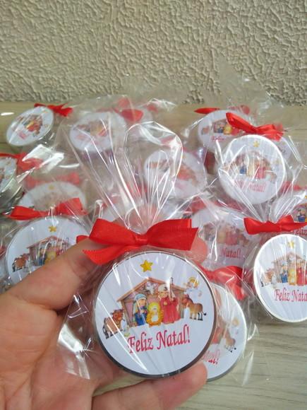 Vela na Latinha Sagrada Família Natal