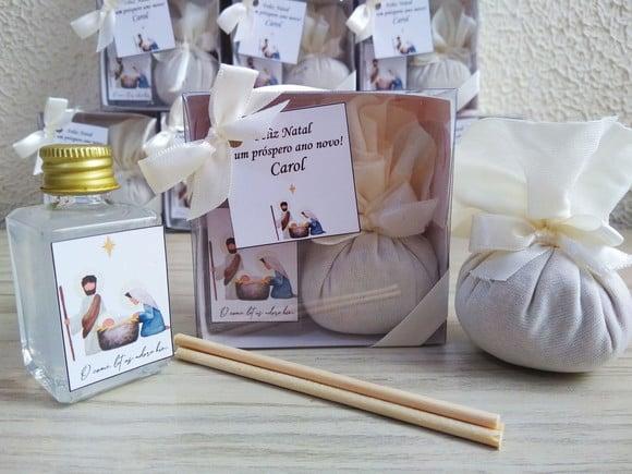 Kit Aromatizador de Varetas 30ml e Sachê Perfumado Natal