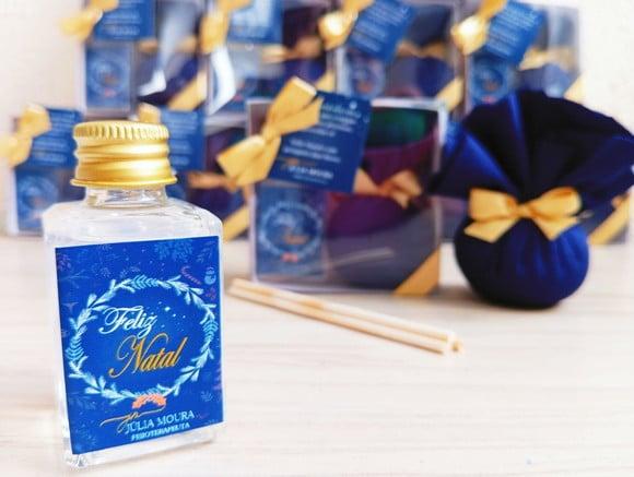 Kit Aromatizador de Varetas 30ml e Sachê Perfumado Natal