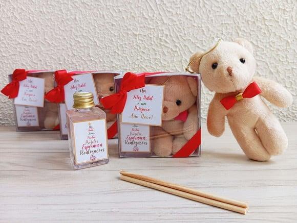 Kit Aromatizador de Varetas e Ursinho de Natal