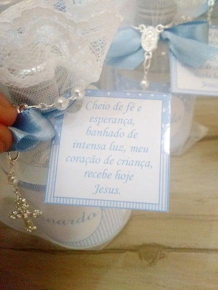 Lembrancinha de Batizado Água Benta